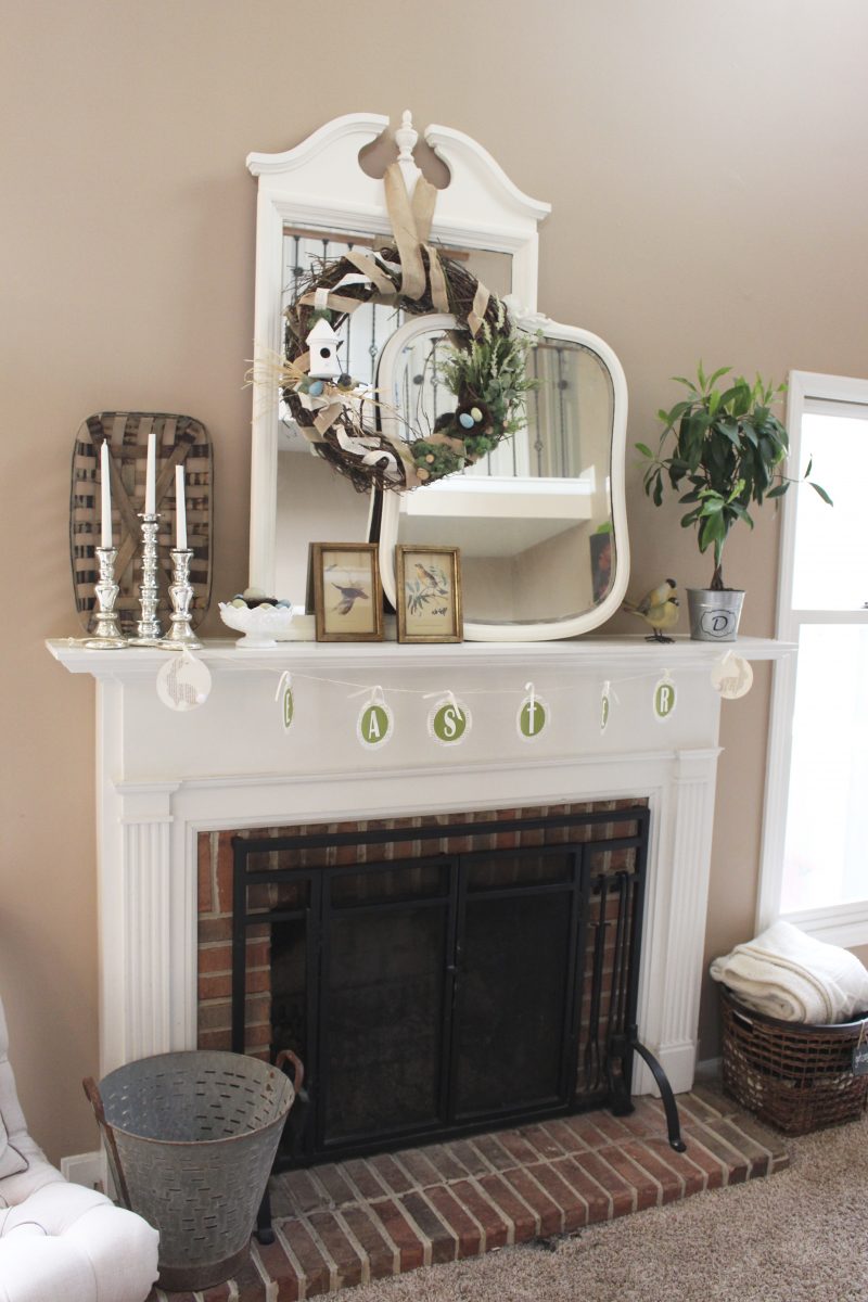 How To Decorate Your Mantel For Spring My Life From Home