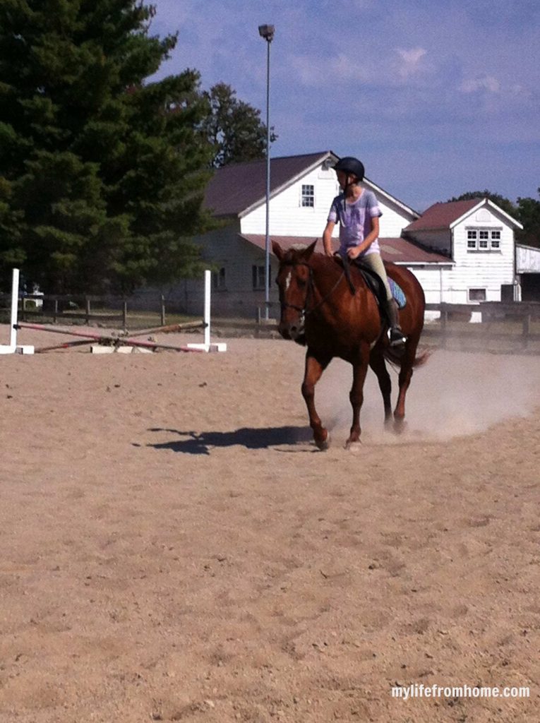 Emma riding horse