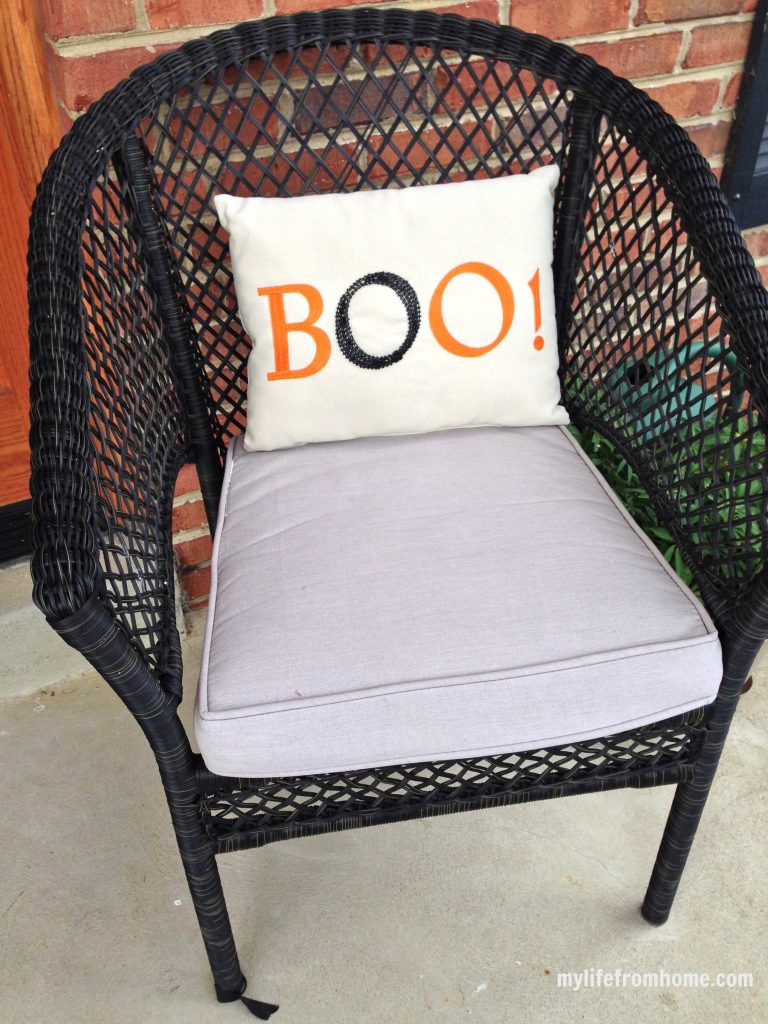 Boo! outdoor fabric pillow from Pier 1