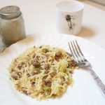 Sausage and Rice Casserole recipe by www.whitecottagehomeandliving.com