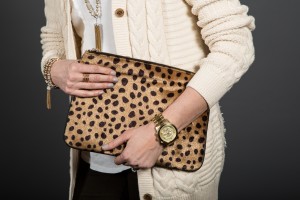 Statement purse as a focal point to an outfit