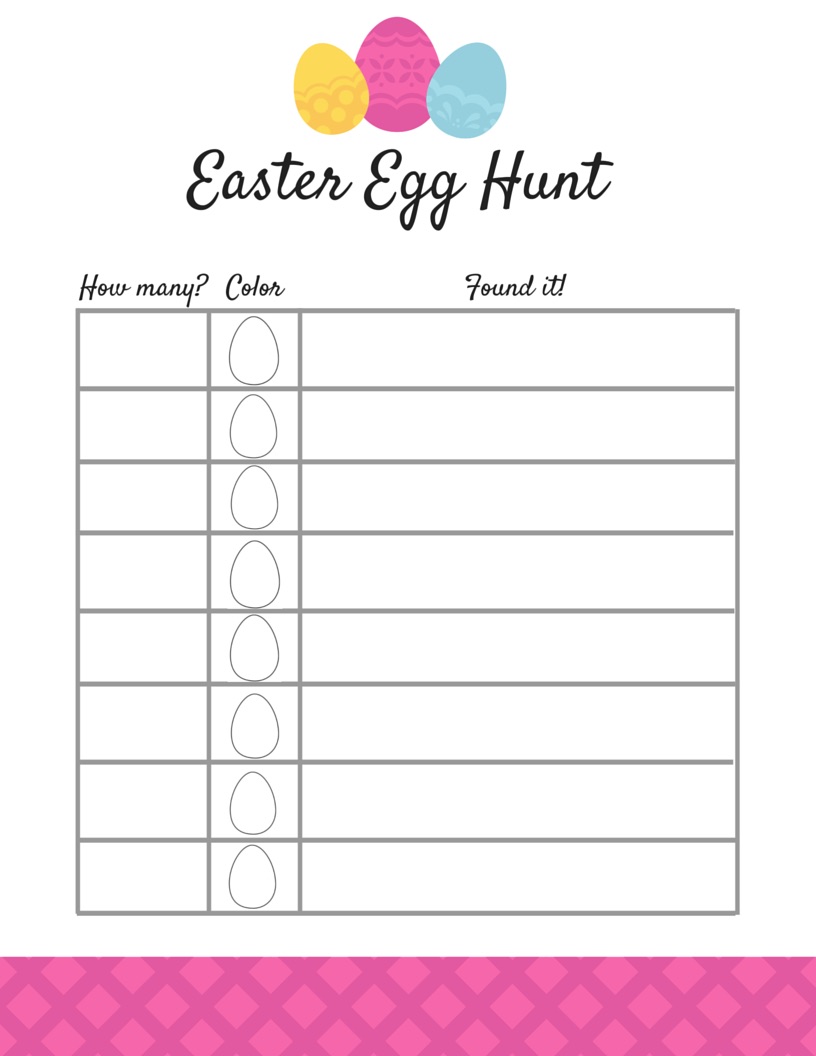 Easter Egg Printable JPeg