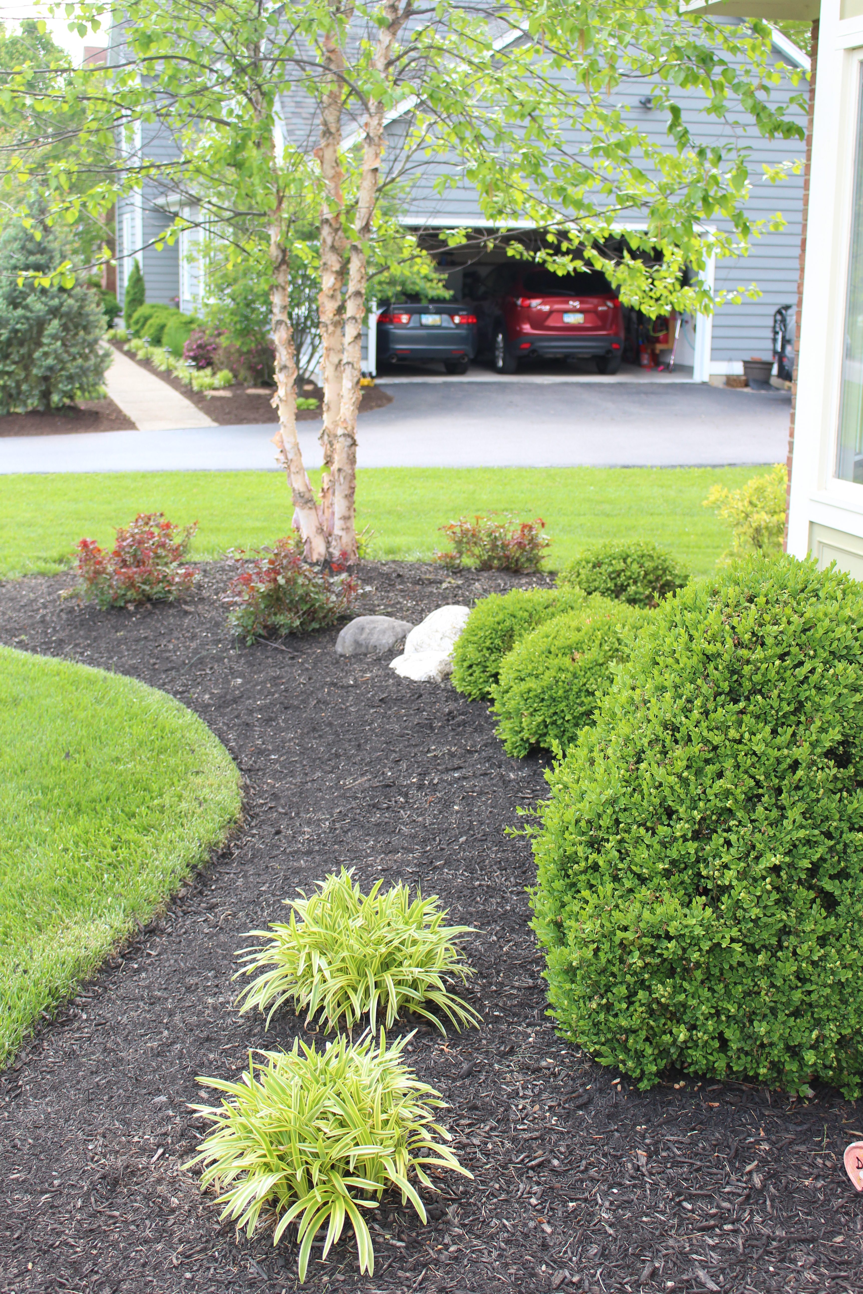 Curb Appeal Challenge: Landscaping for Front of Our Home by www.whitecottagehomeandliving.com