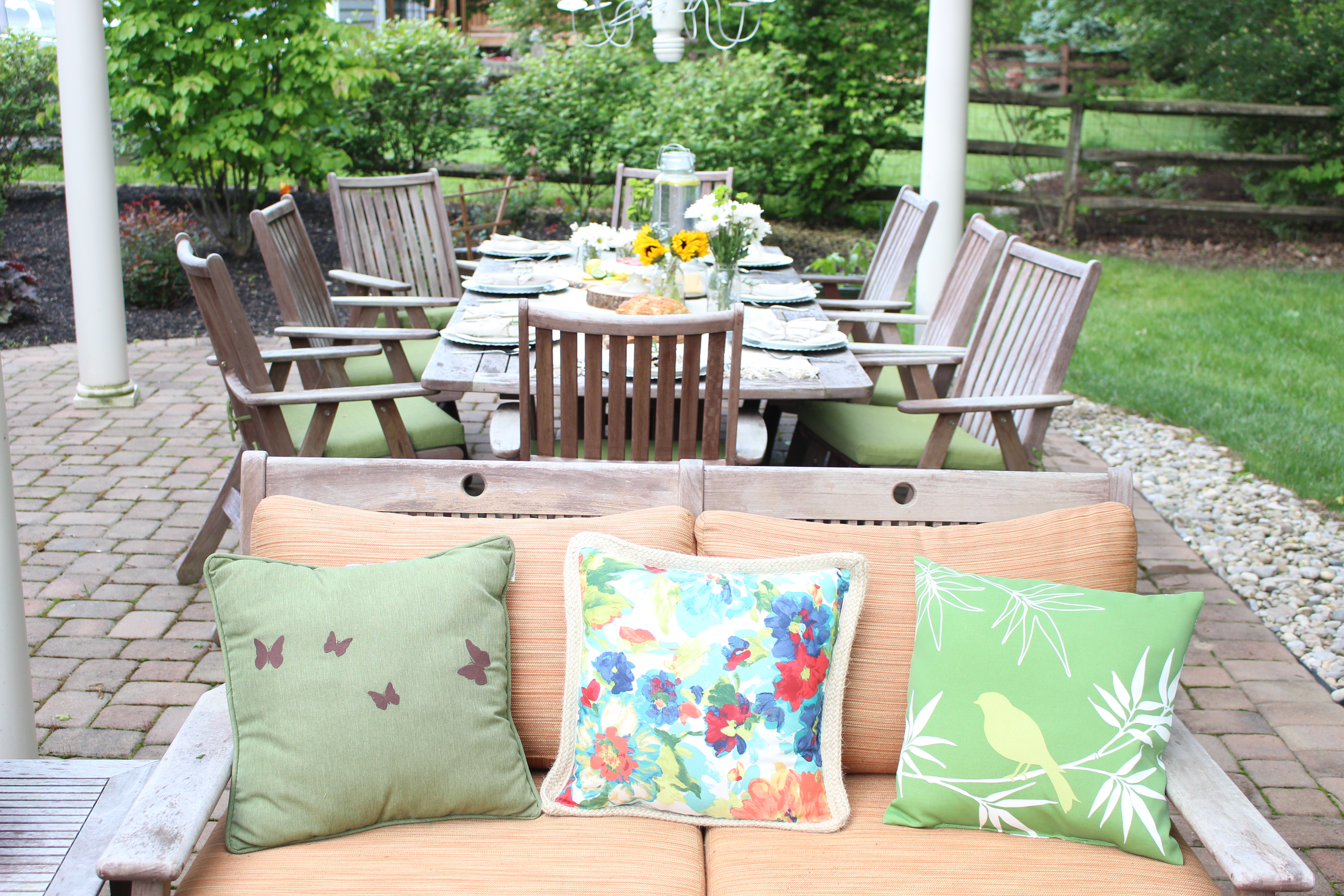 Summer Patio Refresh with At Home by www.whitecottagehomeandliving.com