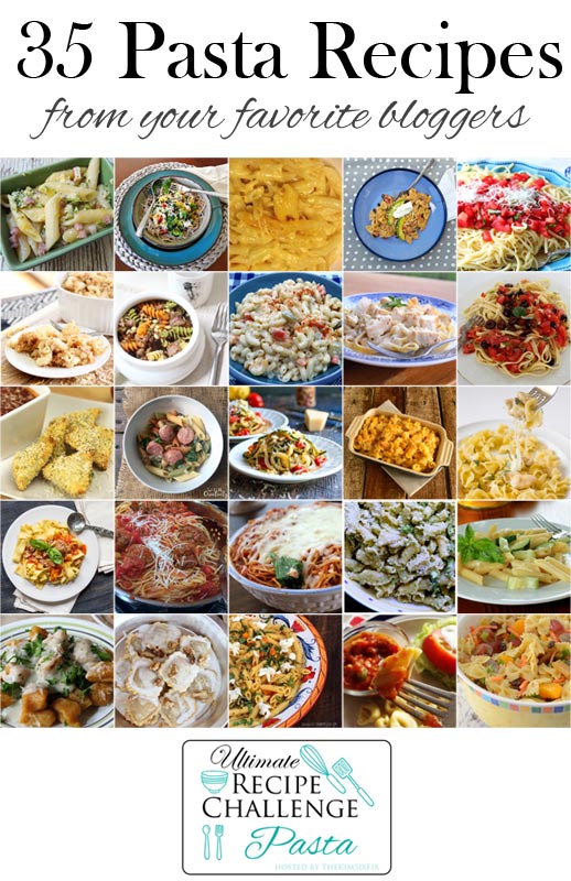 Pasta Collage for Ultimate Recipe Challenge