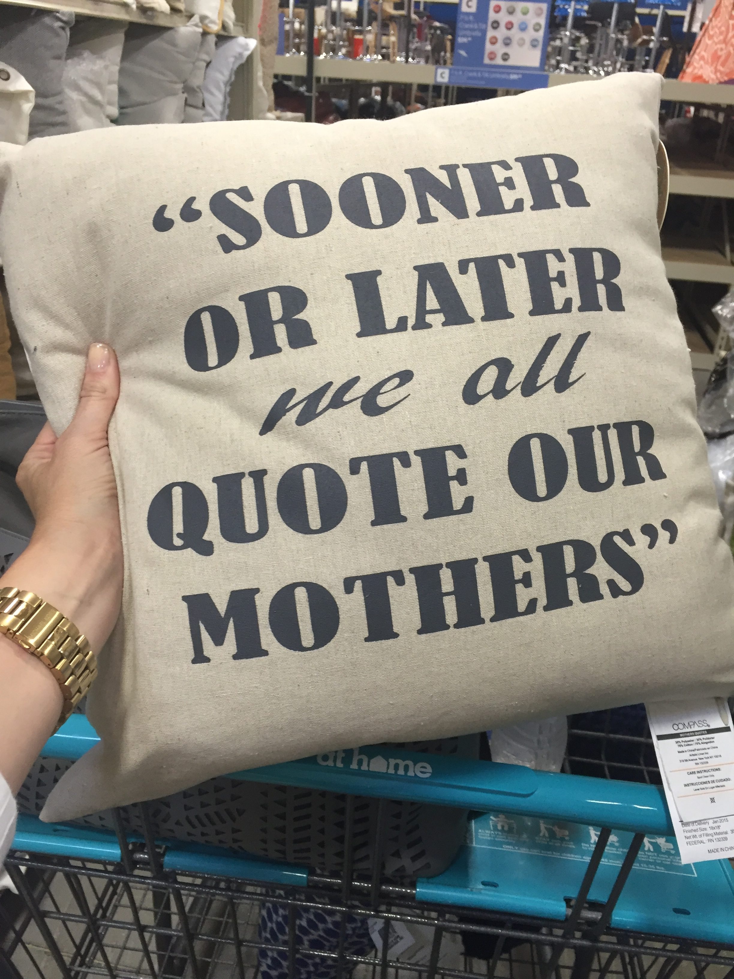 Throw pillow from At Home | throw pillows | pillows with quotes | At Home stores |