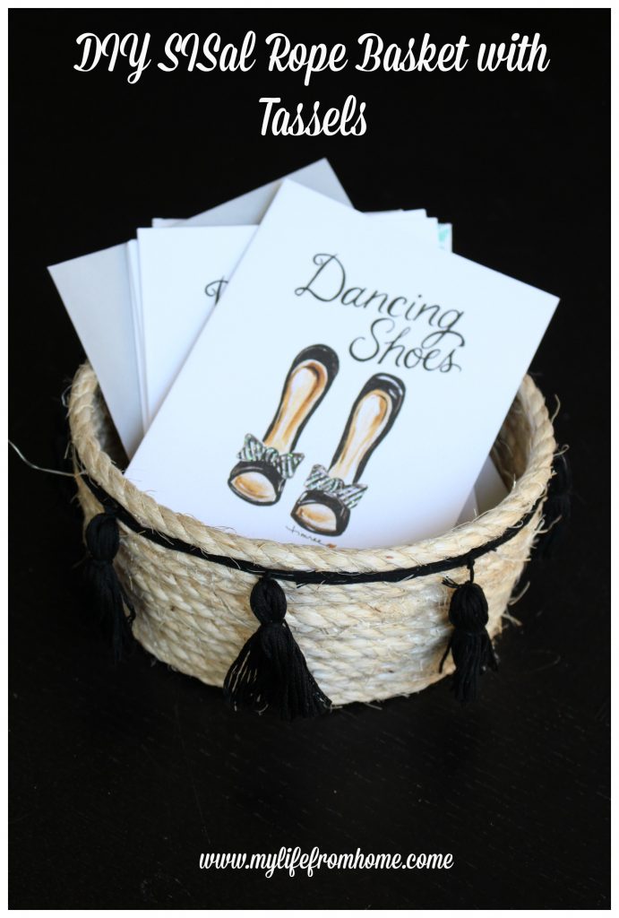 DIY Sisal Rope Tassel Basket My Life From Home