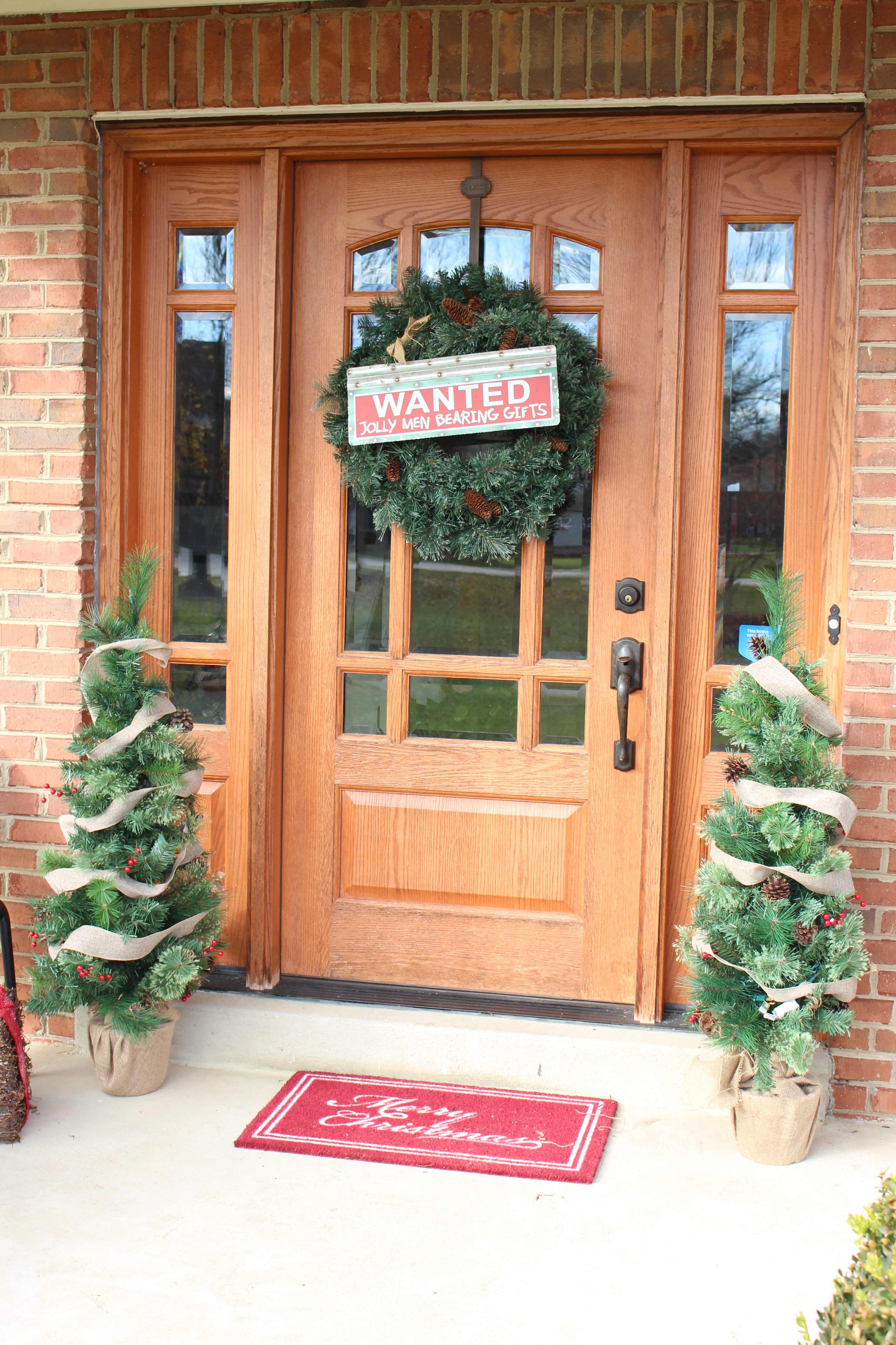 Christmas Front Porch with At Home- holiday decorating- porch decorated for the holidays- christmas porch- porch decorating- home decor- Christmas
