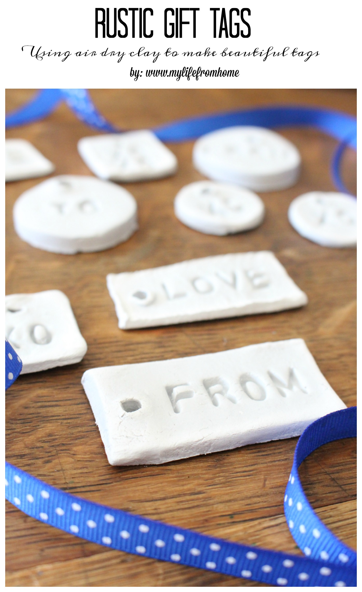 Rustic Gift Tags- clay projects- idea