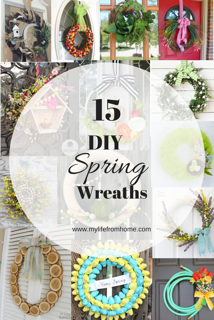 DIY Spring Wreaths- spring decor- crafts for spring- DIY wreaths- spring wreaths- wreaths