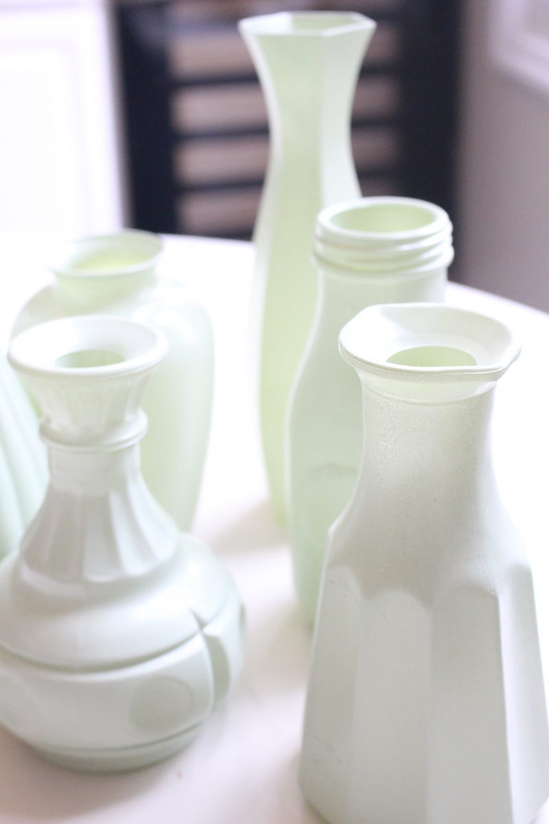 Make Your Own Milk Glass with Spray Paint My Life From Home