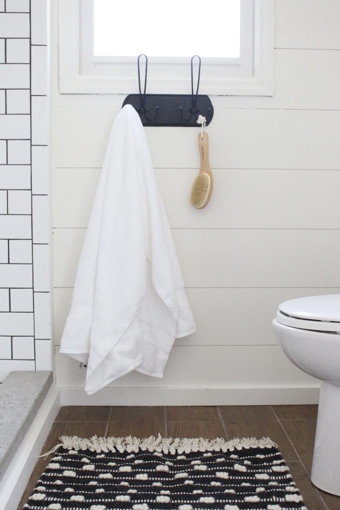 Master Bathroom Renovation- How to achieve a farmhouse style bathroom- farmhouse style- bathroom- remodeled bathroom- farmhouse bathroom- cement tile- copper accents- farmhouse style- bathroom update- bathroom reveal- bath