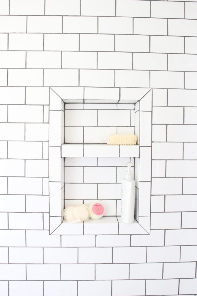 Master Bathroom Renovation- How to achieve a farmhouse style bathroom- farmhouse style- bathroom- remodeled bathroom- farmhouse bathroom- cement tile- copper accents- farmhouse style- bathroom update- bathroom reveal- bath