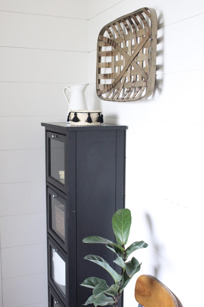 Master Bathroom Renovation- How to achieve a farmhouse style bathroom- farmhouse style- bathroom- remodeled bathroom- farmhouse bathroom- cement tile- copper accents- farmhouse style- bathroom update- bathroom reveal- bath