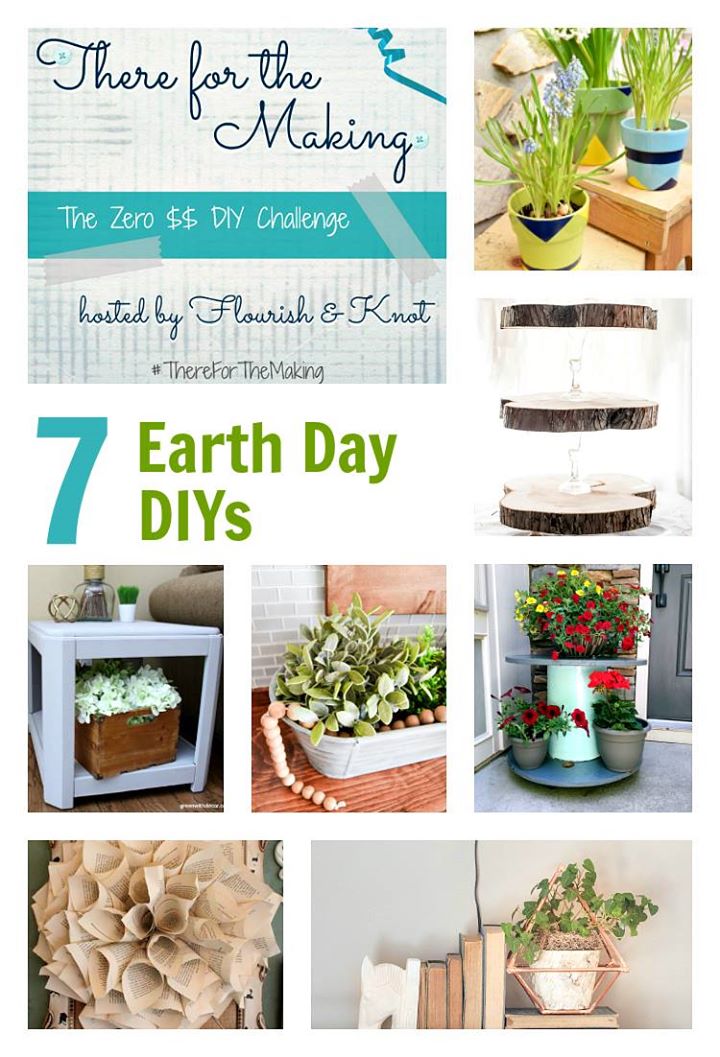 DIY Earth Day Projects- There for the Making- craft projects using recycled materials- upcycle- recycling
