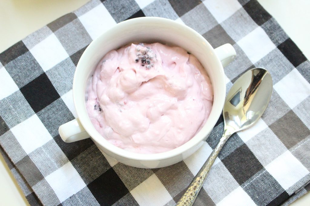 Triple Berry Fluff- recipe- dessert- simple dessert- cold dessert- summer- berries- pudding- cool whip- fluff