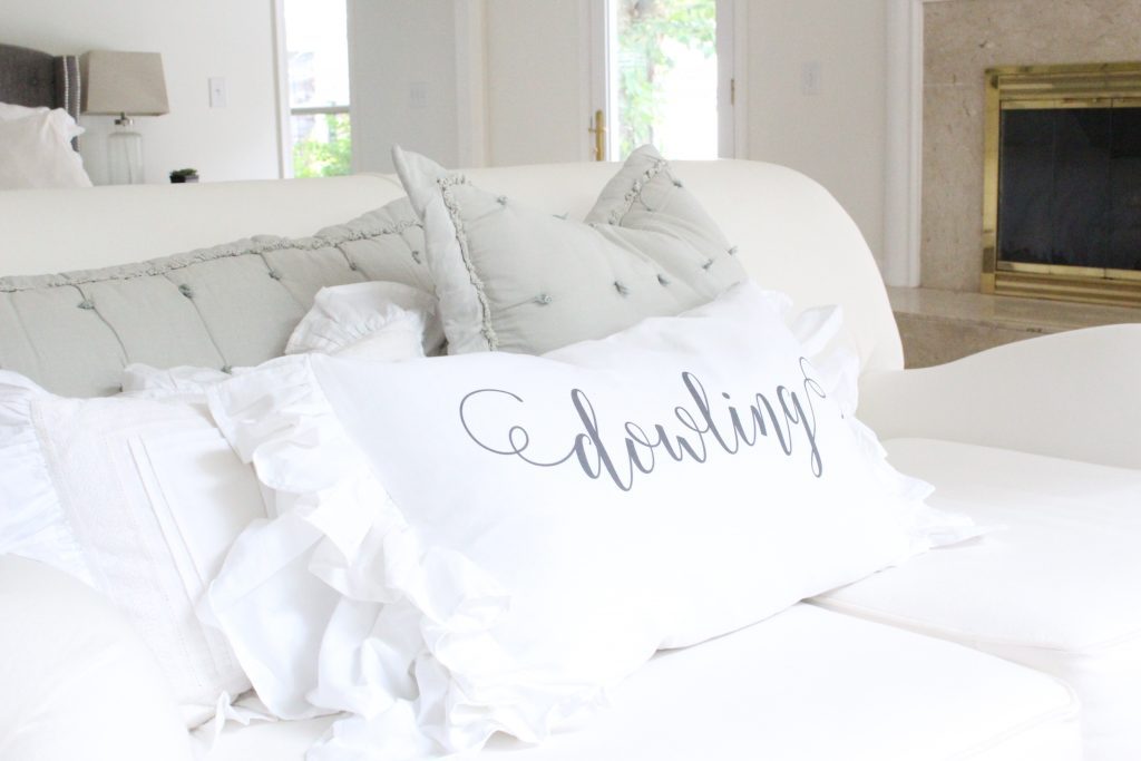 Custom pillows and handmade items- linens- ruffles- personalized- pillowcases- handmade