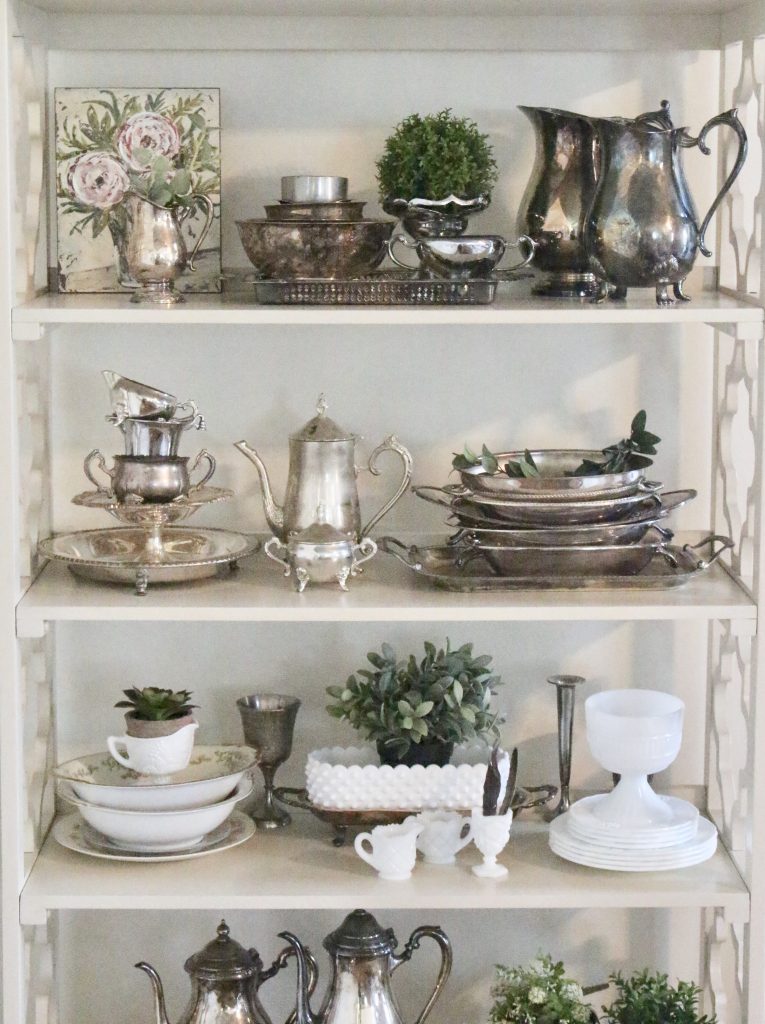 silver- collectibles- vintage silver- collecting- silver tableware- table settings- display ideas for collection