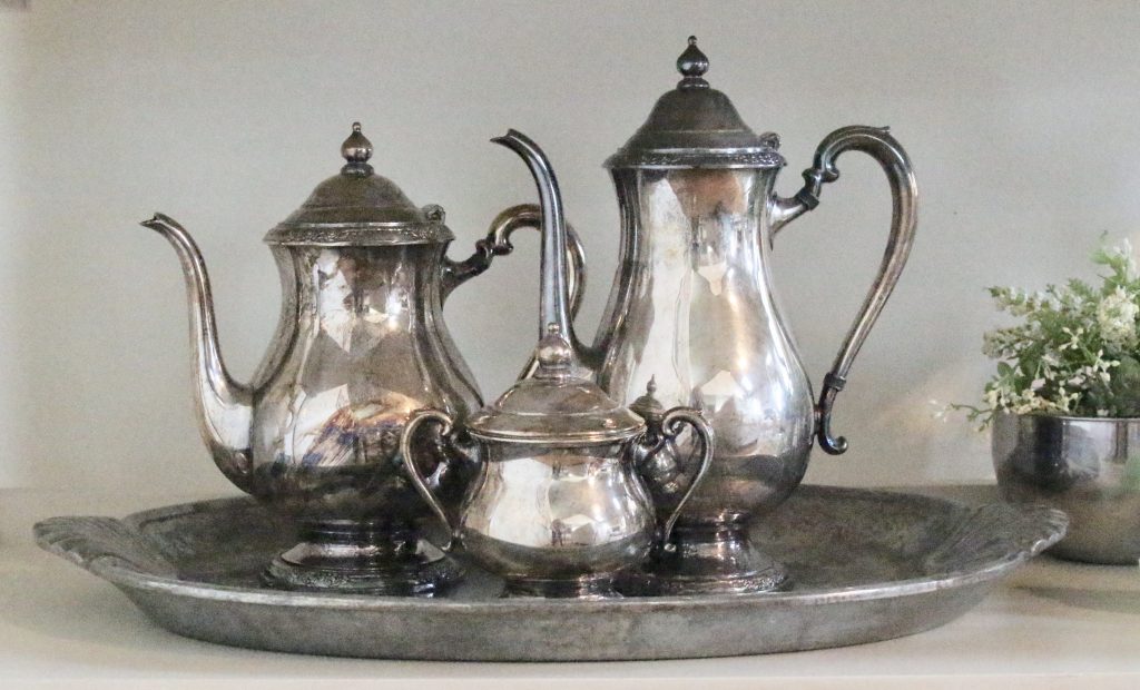 silver- collectibles- vintage silver- collecting- silver tableware- table settings- display ideas for collection