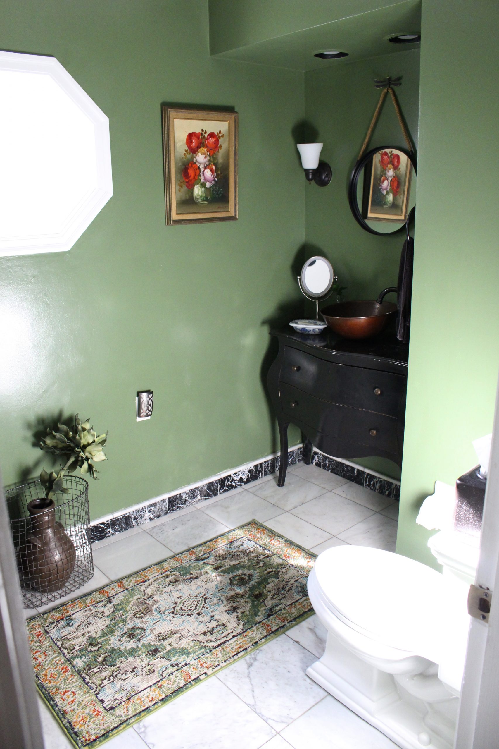 Rick Bold Powder Room~ White Cottage Home & Living