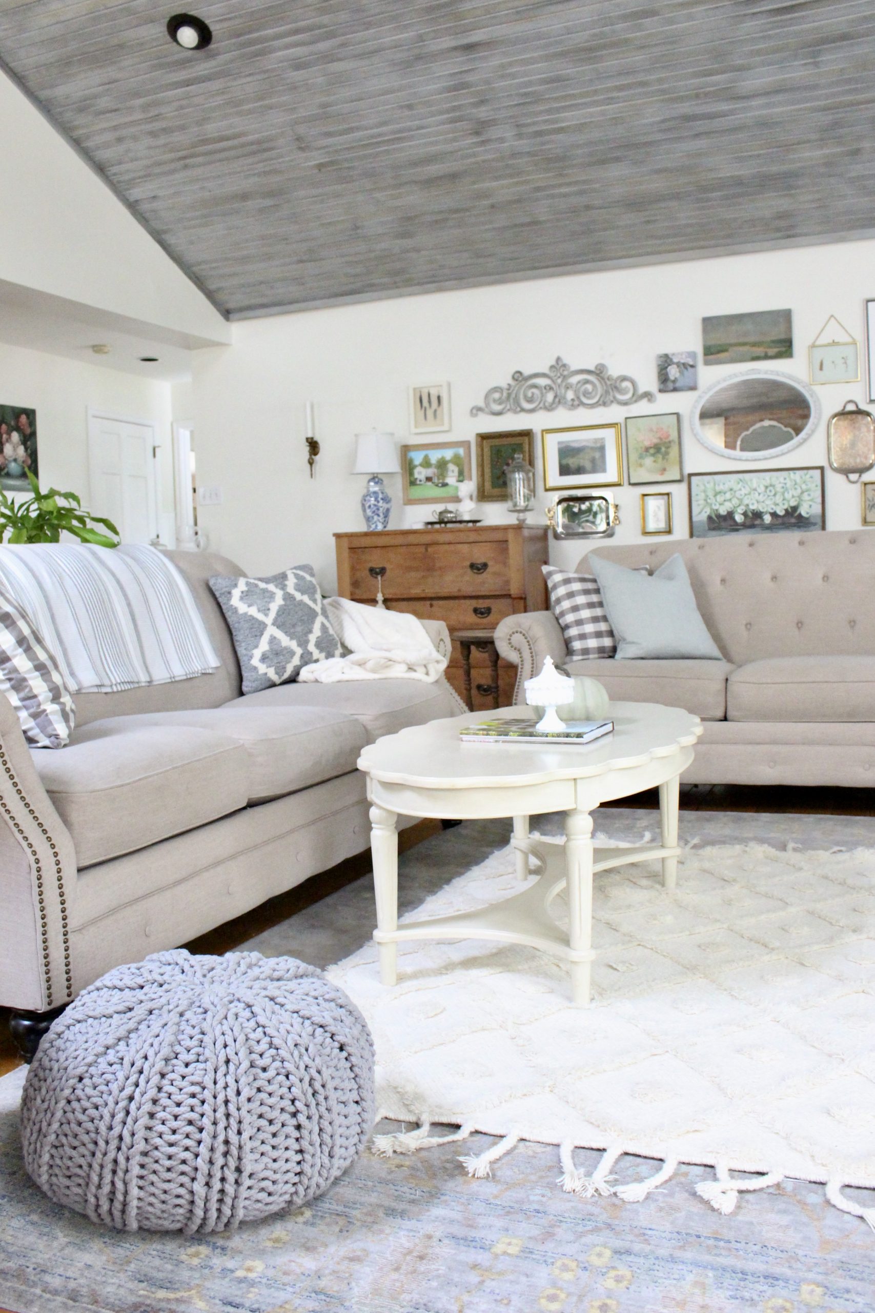 Fall Family Room Tour with Textures and Cozy details~ White Cottage Home & Living