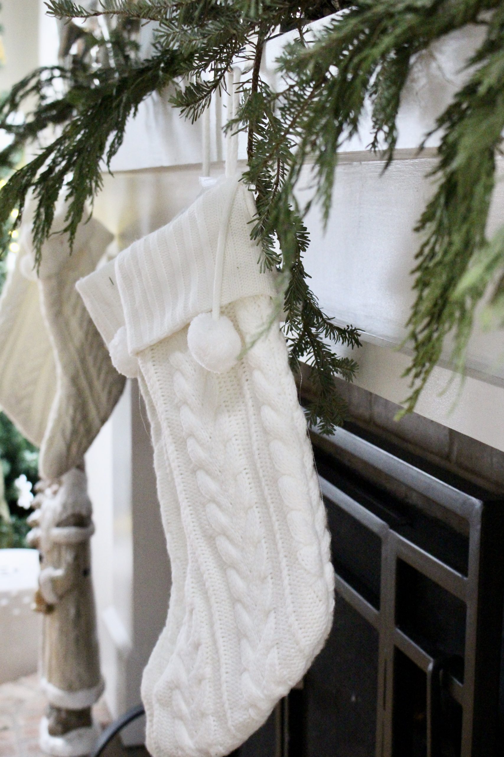 Green & Gold Christmas Family Room Tour~ White Cottage Home & Living