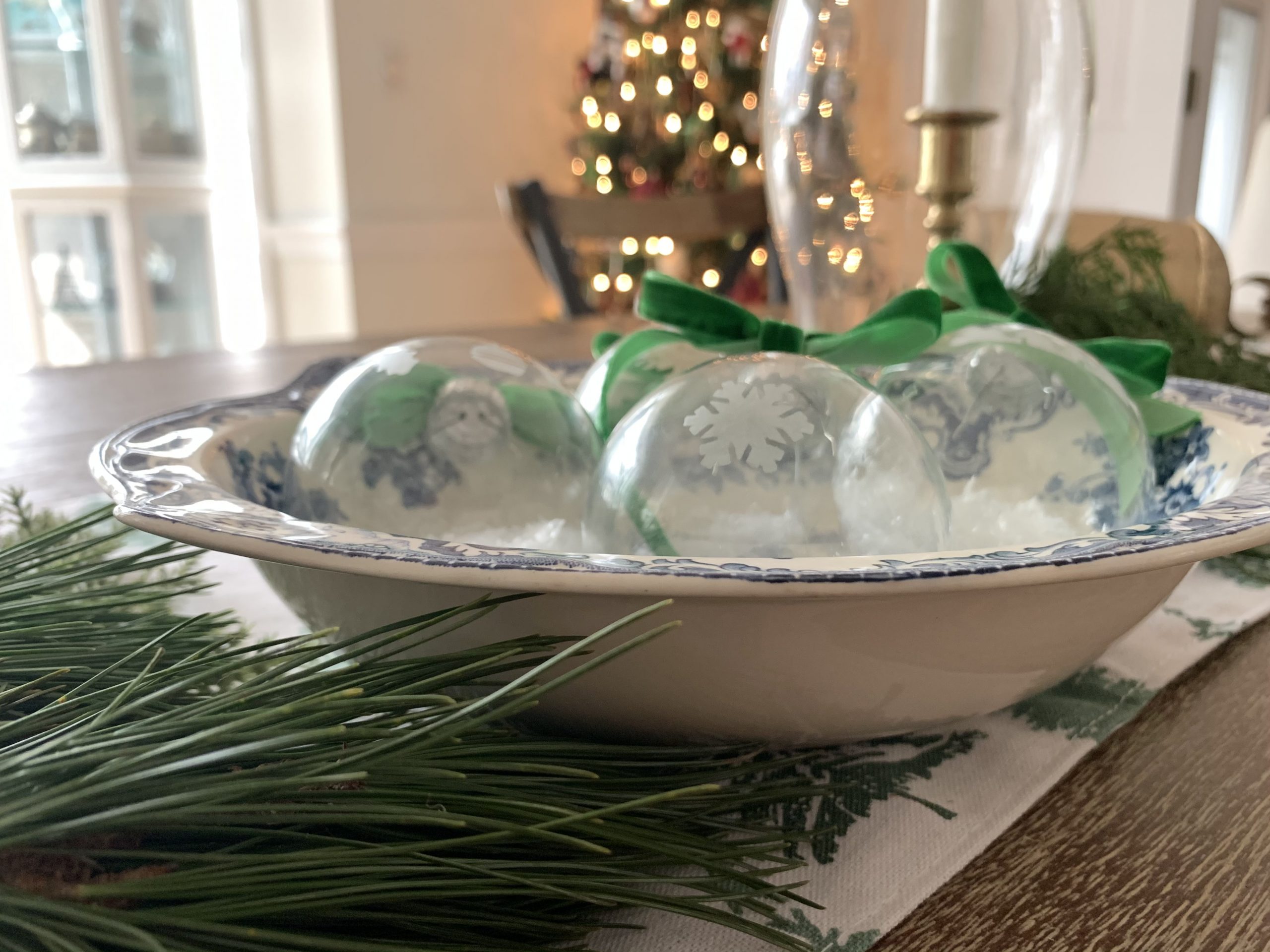 DIY Glass Etched Ornaments~ White Cottage Home & Living