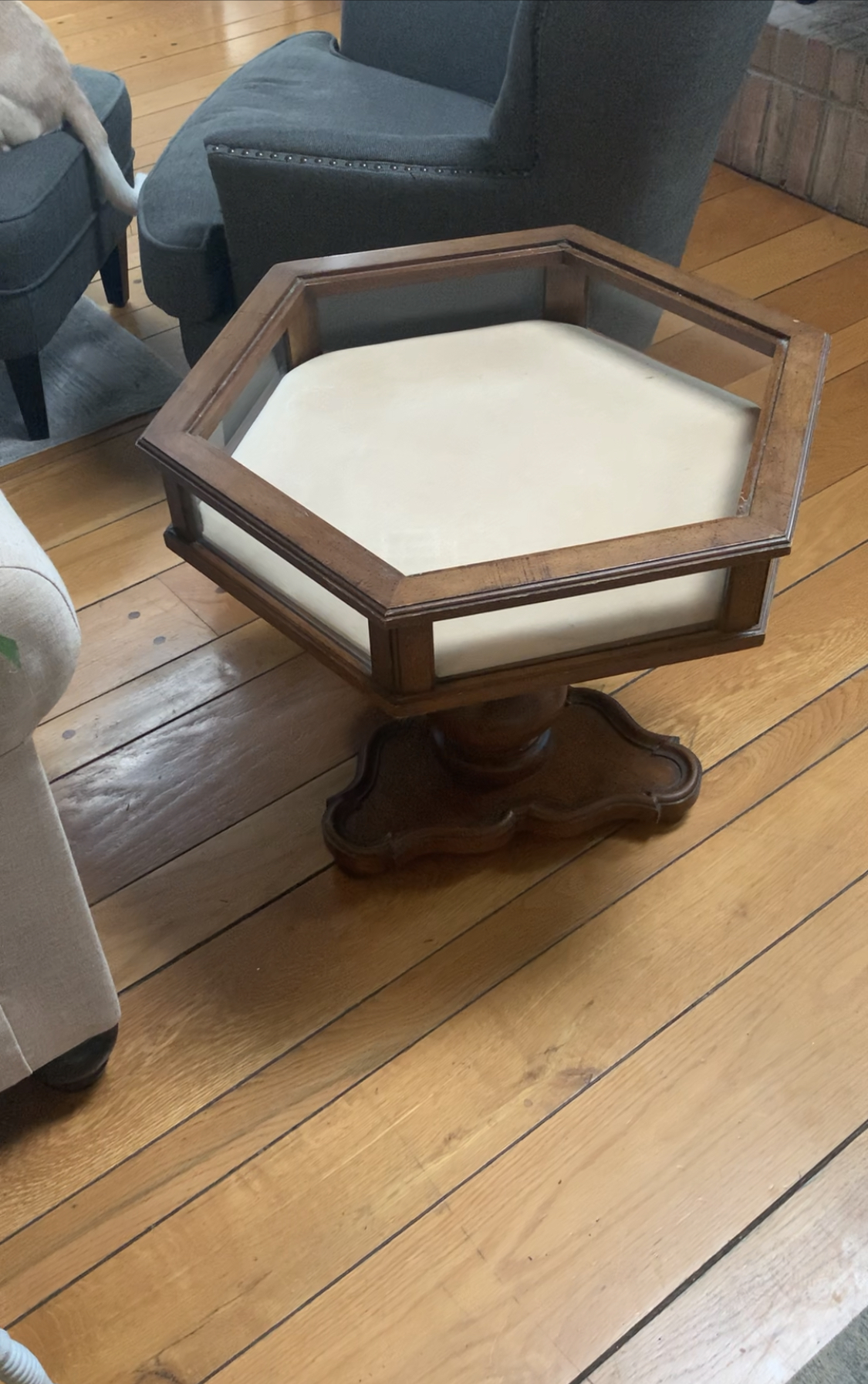 Updating a Curio Table~ White Cottage Home & Living