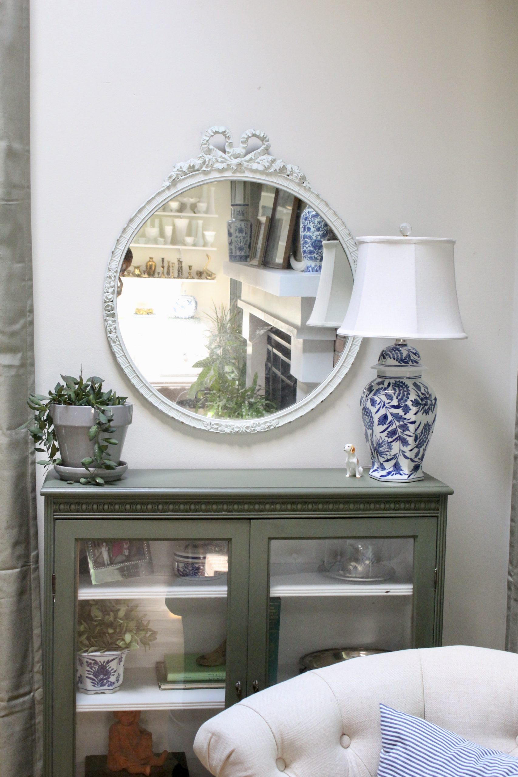 Antique Cabinet Gets a Makeover with Green Fusion Paint