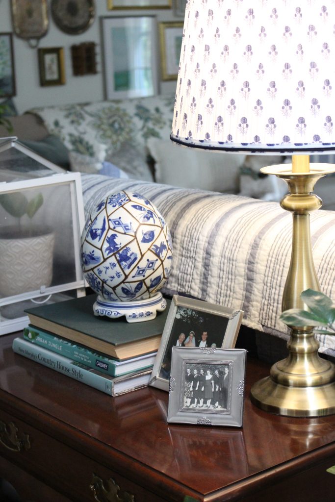 Early Fall Family Room Refresh with Blue and Green Decor