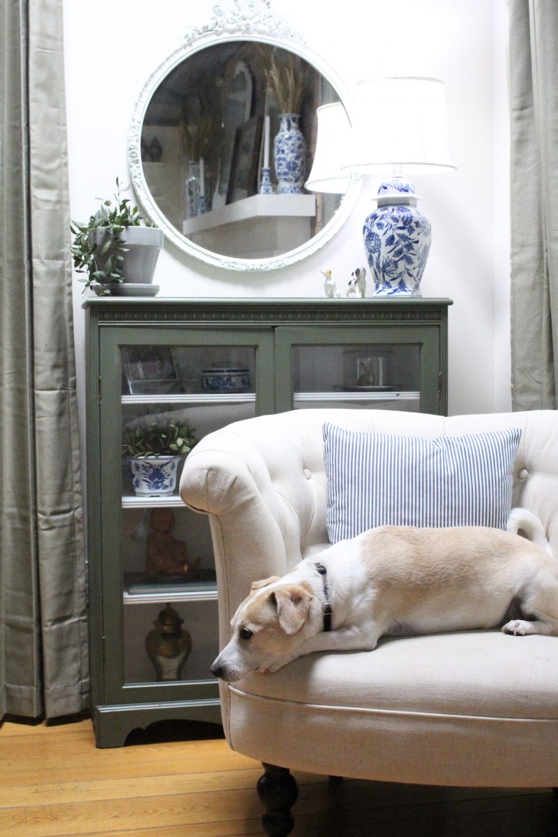 Early Fall Family Room Refresh with Blue and Green Decor