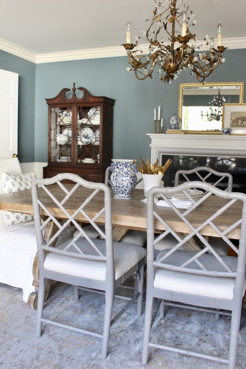 Elegant Blue Dining Room Reveal My Life From Home