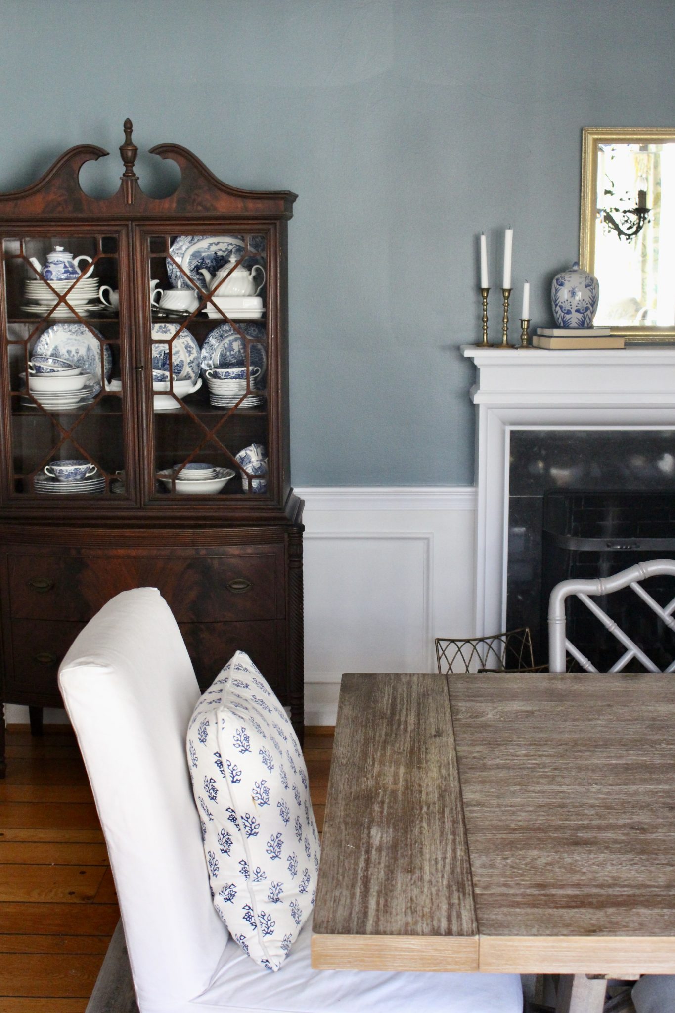 Elegant Blue Dining Room Reveal My Life From Home