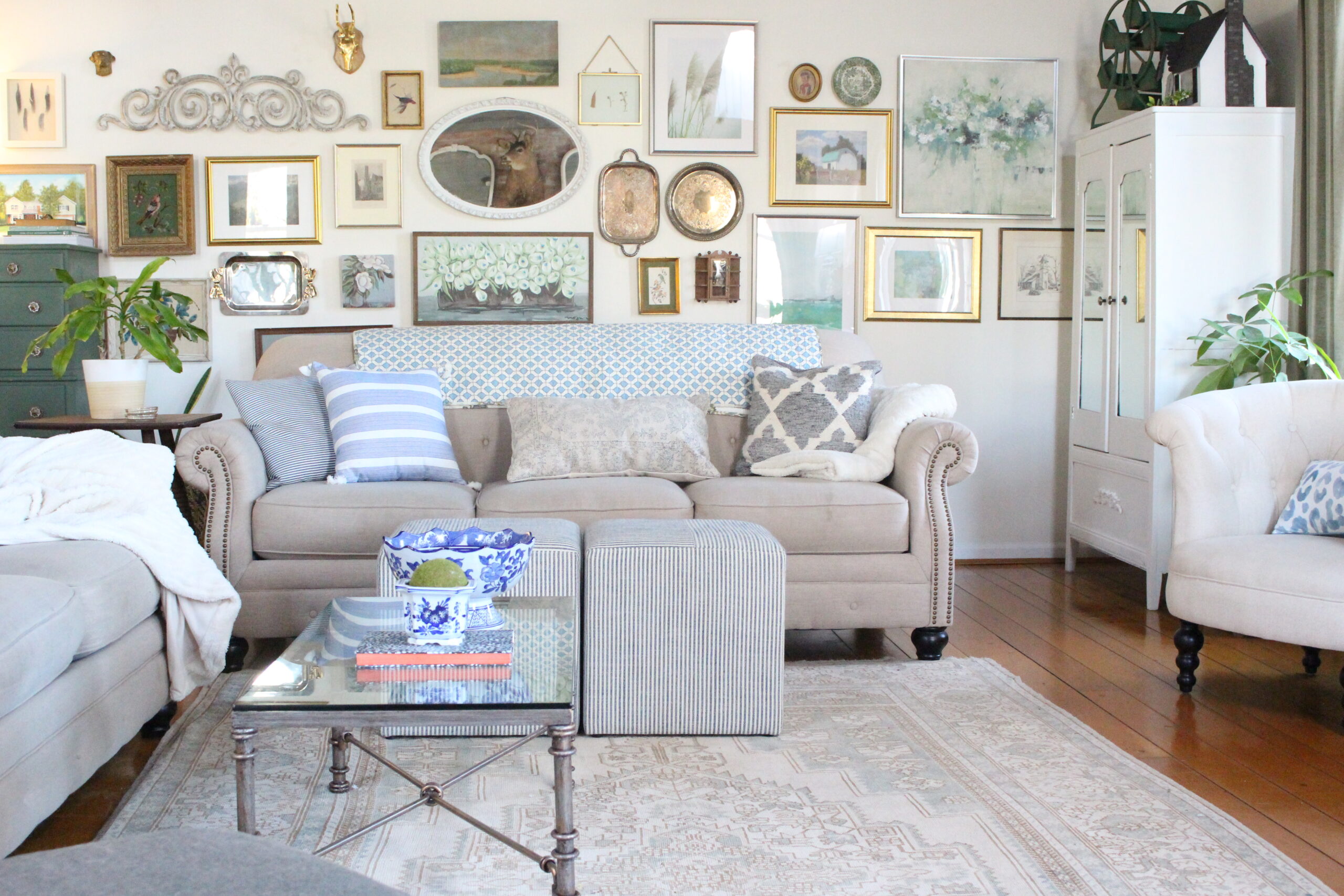 Winter Family Room Tour~ White Cottage Home & Living