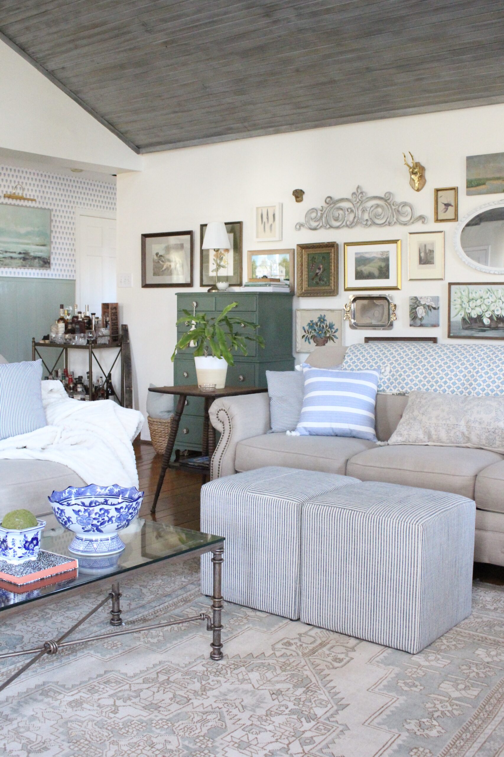 Winter Family Room Tour~ White Cottage Home & Living