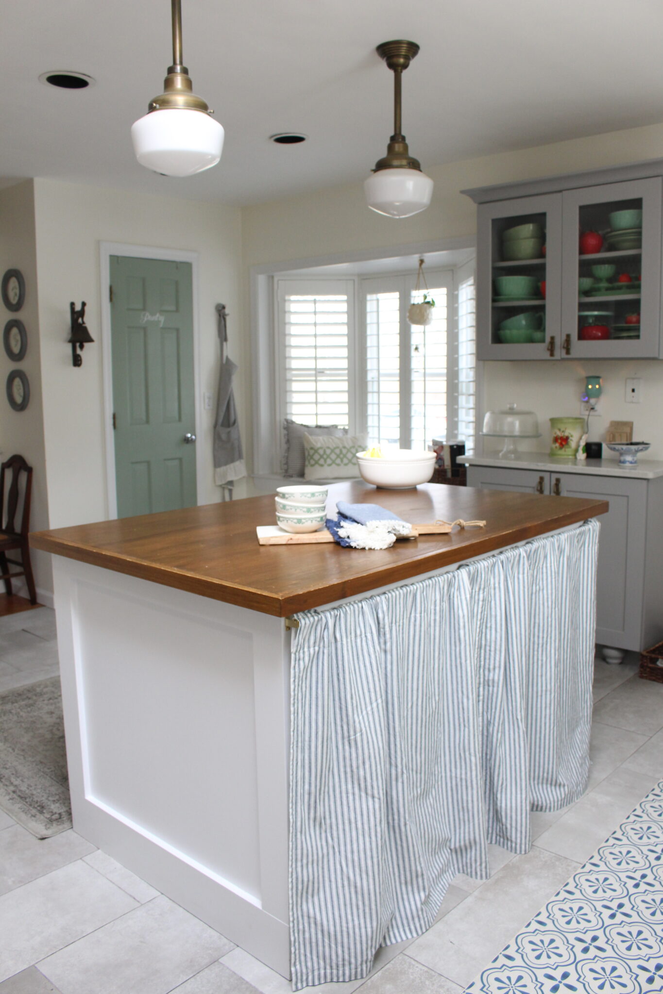 Elevate Your Kitchen with Statement Curtains Under Kitchen Island