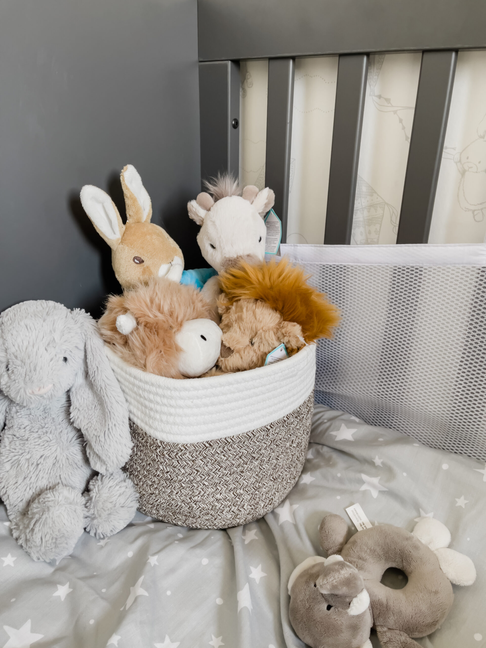 rope baskets for nursery toy storage