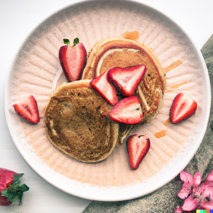 Vegan Strawberry Pancakes