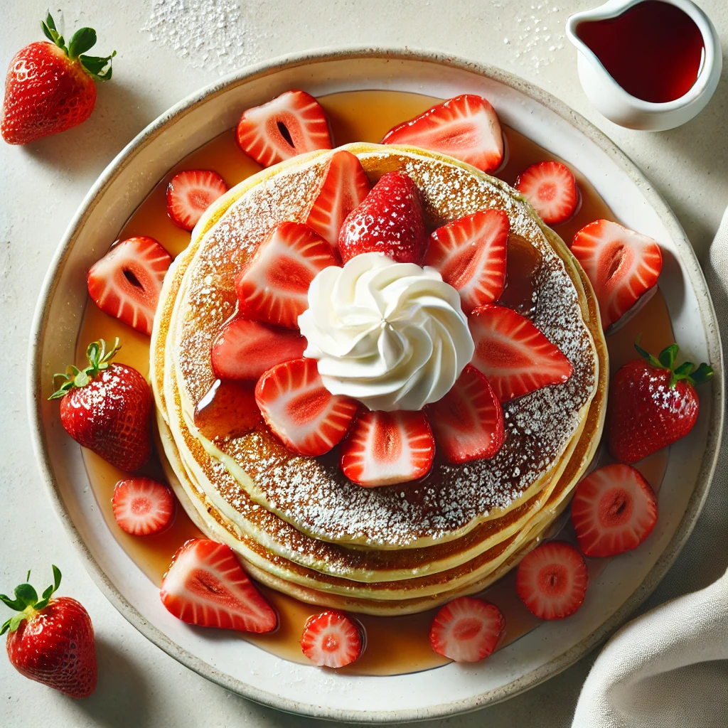 Vegan Strawberry Pancakes