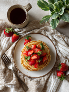 Vegan Strawberry Pancakes