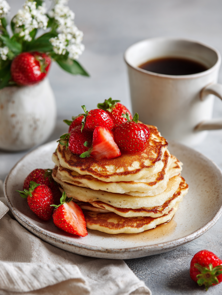 Vegan Strawberry Pancakes
