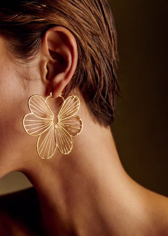 The Tiana Earrings in Gold