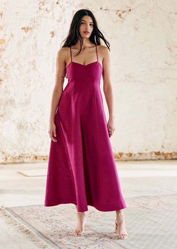 The Sora Dress in Magenta