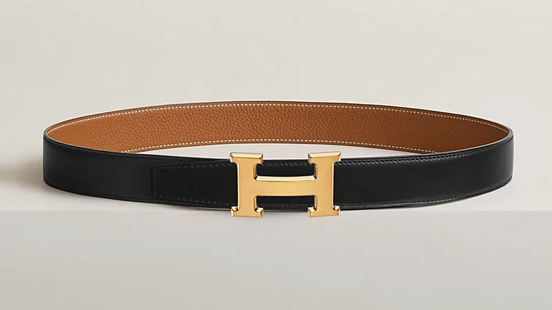 Hermès H-Buckle belt dupe