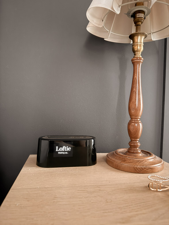 Loftie clock doing a firmware update